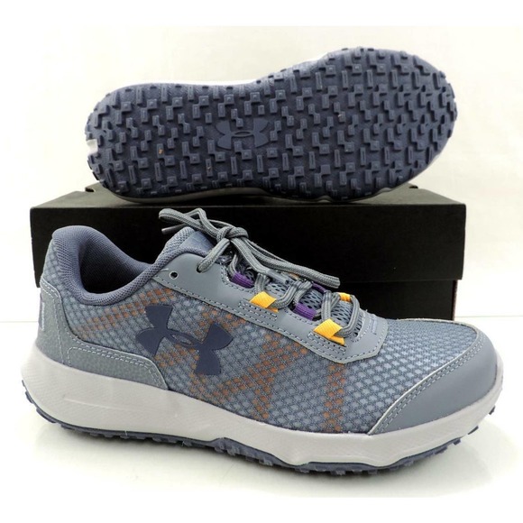 Women's under Armour Toccao Running Shoes Sneakers Grey / Orange Peel Size 6.5 - Picture 9 of 9